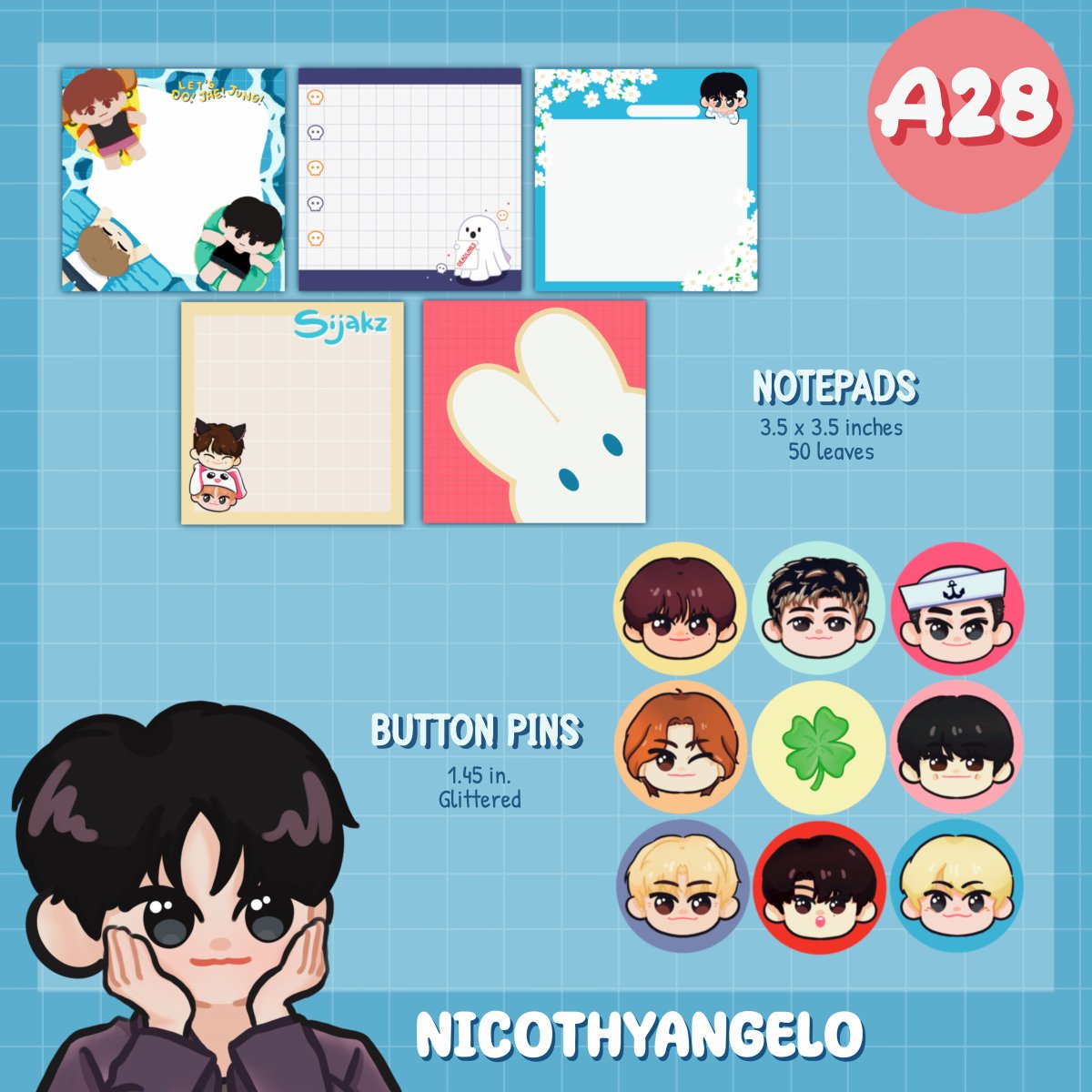 polengarts's tweet photo. ♡ Komiket October Catalogue ♡

• Table A28
• Oct 12-13, 2024
• SM Megamall, Megatrade Halls 2&amp;3

Freebies and promo items will also be available on D-Days! See you this weekend at #komiketoctober! 🤍

rts and likes are highly appreciated 🩵 https://t.co/8eQ7iWyZbZ