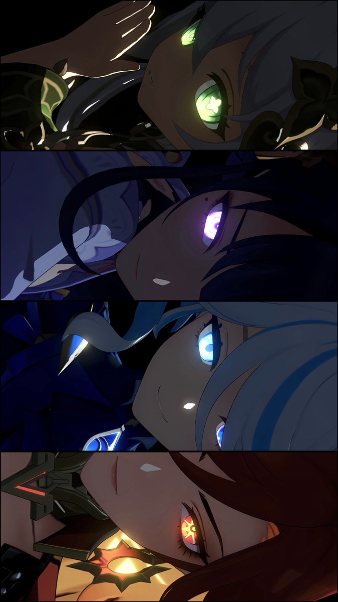 『神の瞳』🌱⚡️💧🔥

※タップ奨励 (4K○)
#Genshin #原神写真部