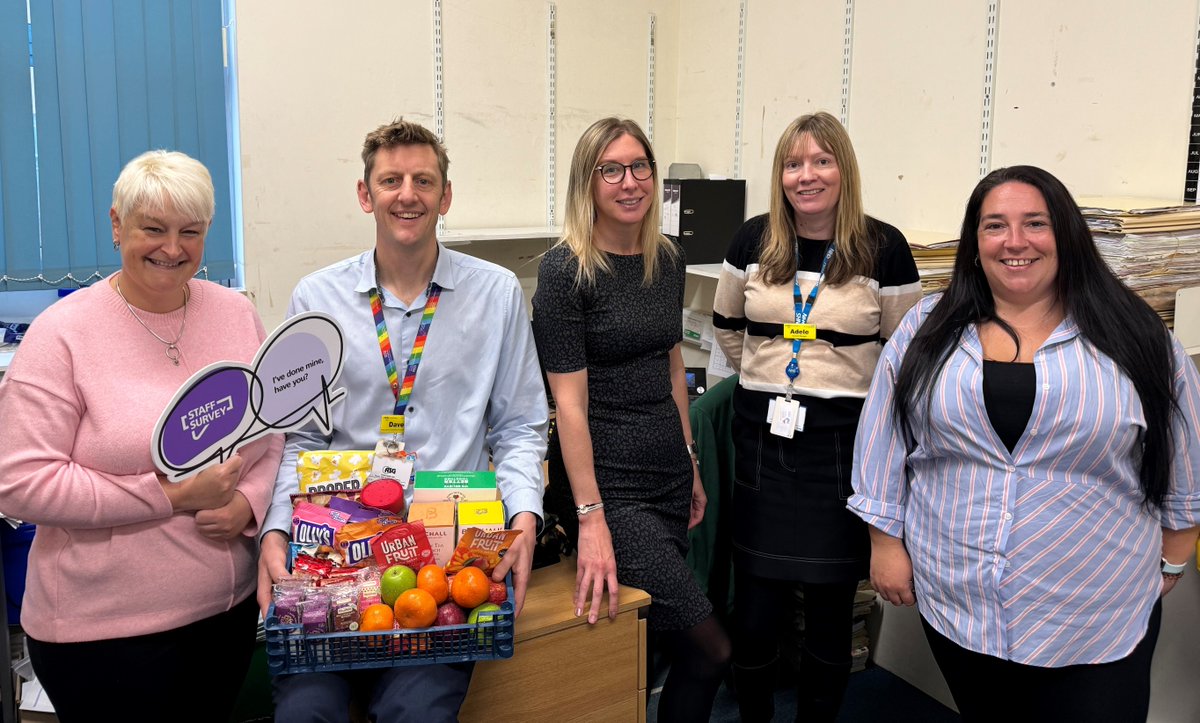 *GHT STAFF* 
Thank you to everyone who has completed the Staff Survey so far 🤩

Congratulations to the Dermatology secretaries’ team who have won a hamper of goodies for the team with the highest staff survey response rate over the last week! 👏