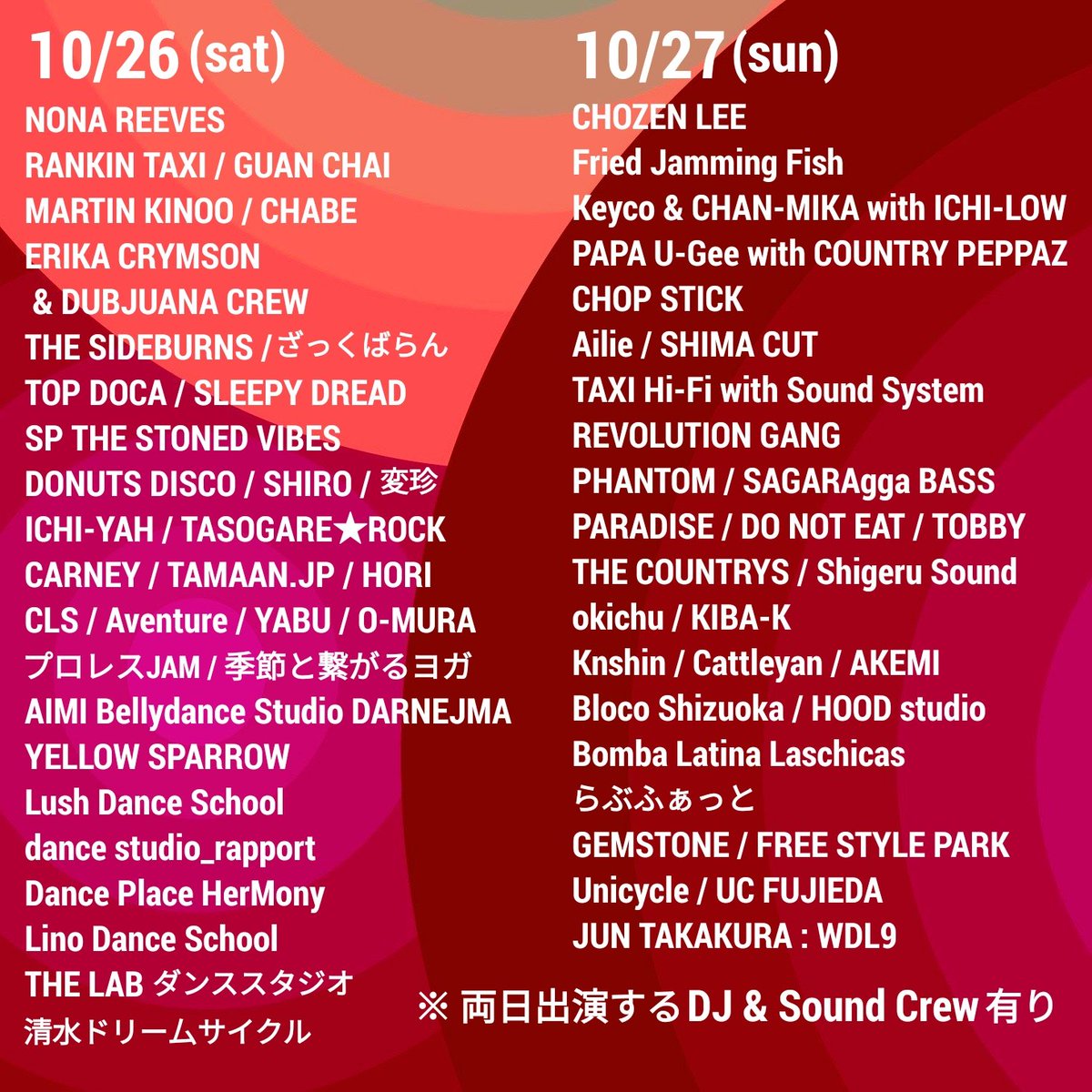 HummingBirdfes1's tweet photo. 10/26(土)、27(日)開催の野外フェス「Humming Bird 2024 秋」@静岡市広野海岸公園の全出演者&amp;出店者も発表され、後は開催を待つばかり！今回は過去イチとも言える豪華ラインナップ！皆様お楽しみに！※今回より入場協力金¥500(中学生以下無料)のワンコインフェスになります
https://t.co/cBi7gXLvs2 https://t.co/k9sqyQvZde
