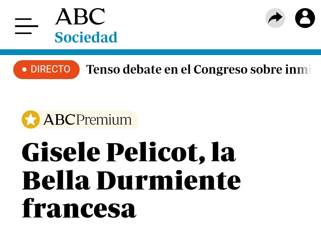 Cruelty_Witch's tweet photo. Oye pero esto que mierda es??? A Gisèle Pélicot la violaron estando inconsciente al menos 72 hombres y se les ocurre poner esta mierda de titular, horrible me parece https://t.co/EiP79uCgL2