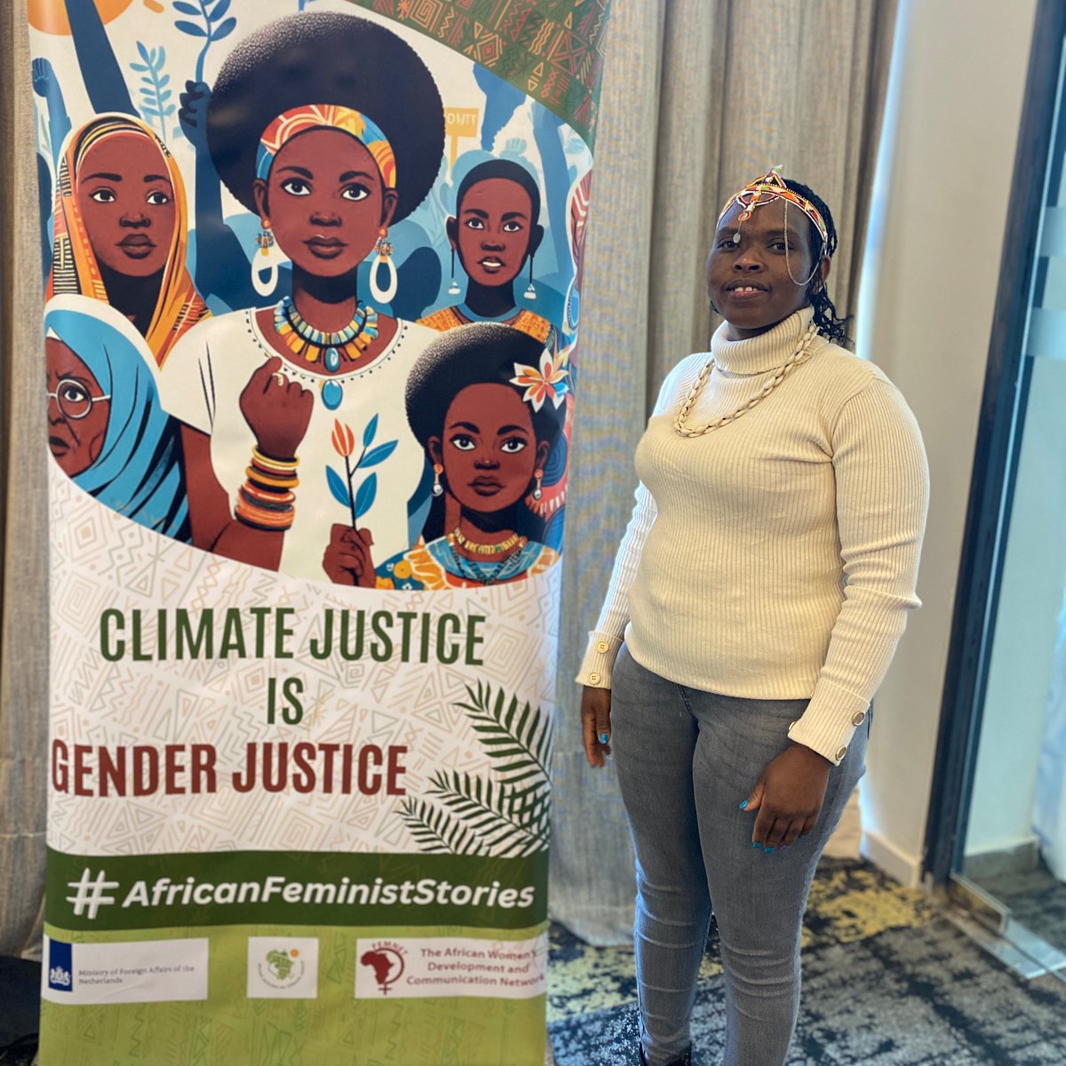 "I'm advocating on adverse impacts of climate change to Indigenous youth &amp; women with disabilities based at L. Bogoria landscape to effectively participate in inclusive dialogues &amp; participation of Climate negotiation tables ahead of #COP29"- <a href="/BartuinJune/">June Bartuin</a> 
#AfricanFeministStories