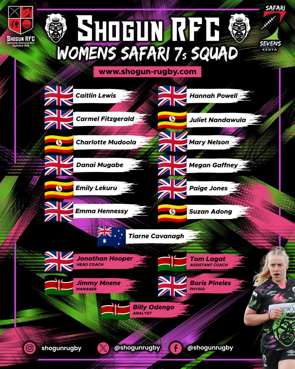 lekuru_emilly's tweet photo. Super excited to be part of Shogun Women that will be representing at Safari this year. A big thank you to @Shogunrugby for the opportunity and will give it my all.
#Shogunfamily #ShogunRFC
#Opportunities #Enjoyment
#Endlesspossibilities
#PathwaytoAchieve https://t.co/IIdAZD6Zww