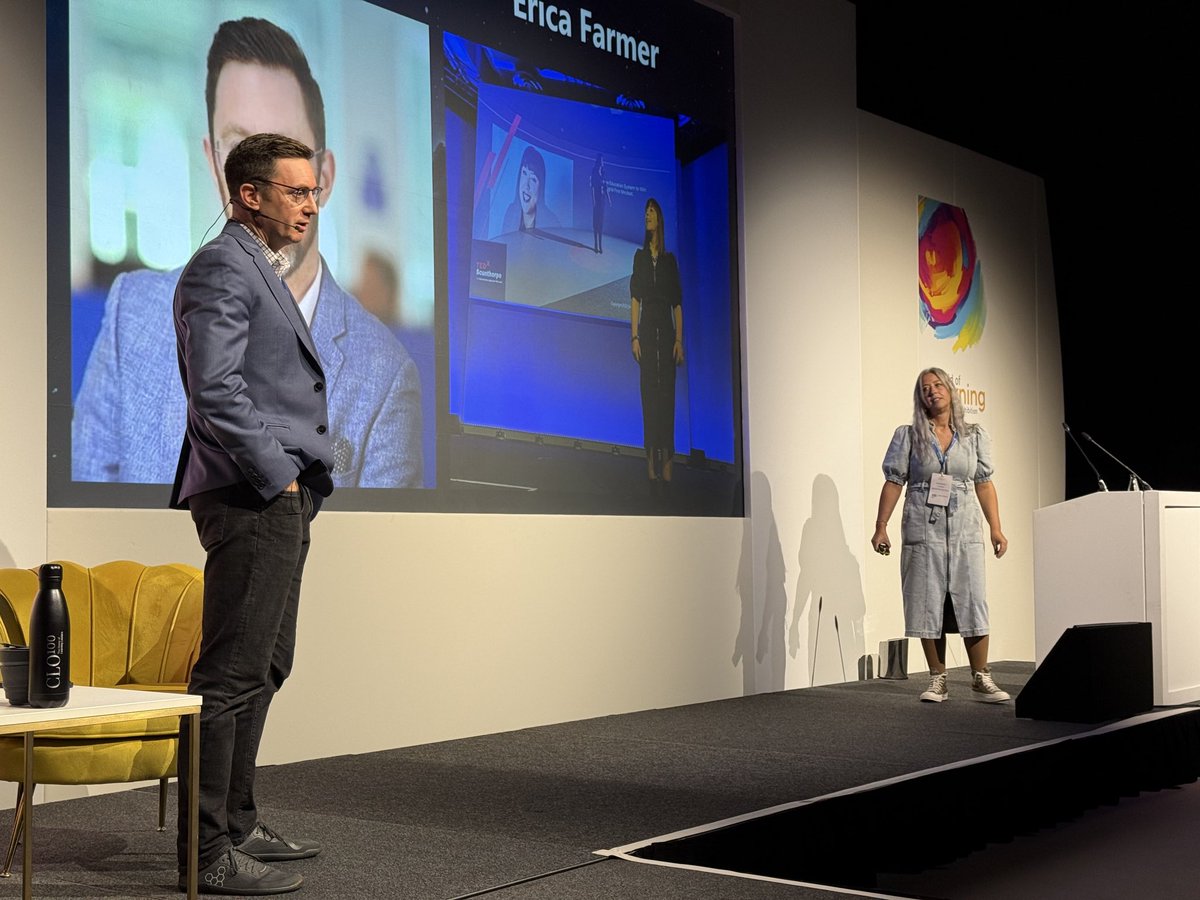 James Smith and Erica Farmer take the stage to talk about How to use AI to scale interventions and measure skills adoption #WoL24