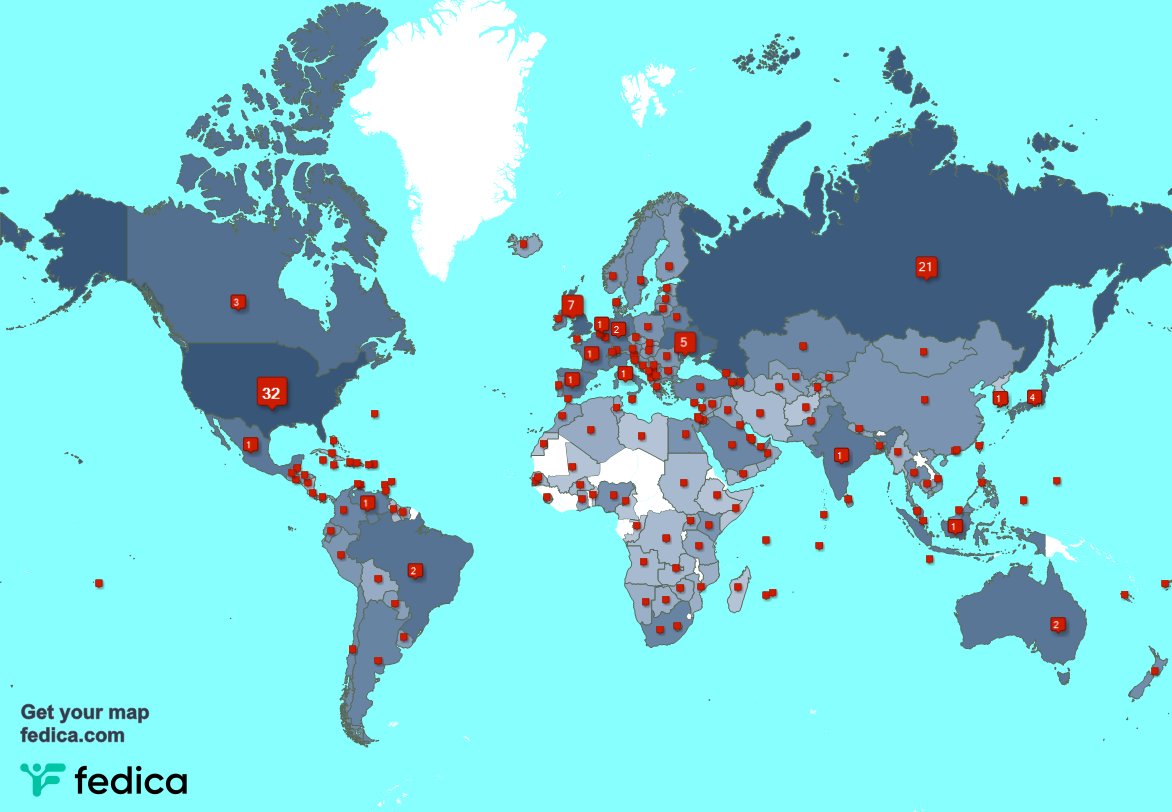 I have 13 new followers from Bangladesh, and more last week. See fedica.com/!yuriyko_eng