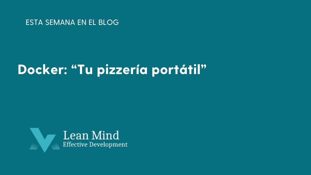 💫 Si te has cruzado con Docker, este artículo de Lita García es para ti.

Descubre cómo esta "pizzería mágica" facilita el desarrollo de apps, garantizando consistencia en cualquier entorno 🍕

 ¡No te lo pierdas!  👇

 bit.ly/3U5yWRN

#Docker #developers #blog