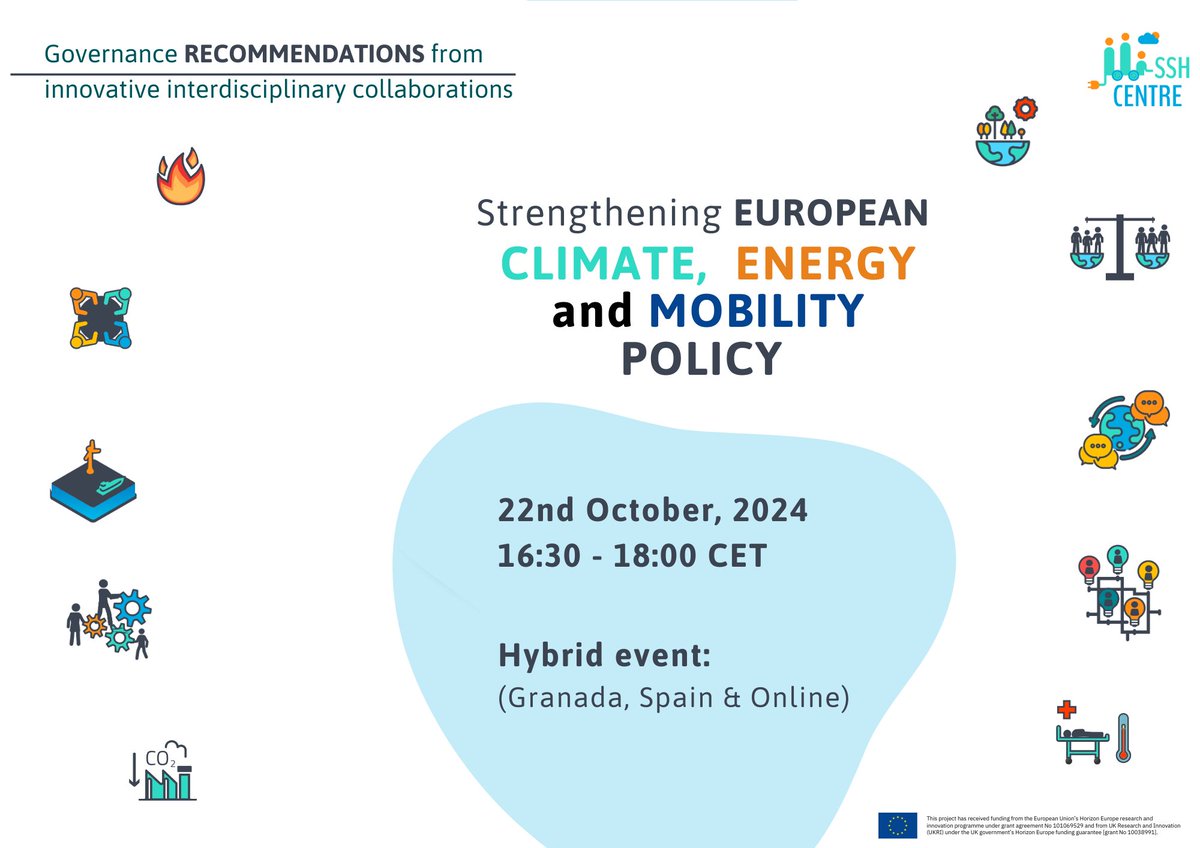 SSH CENTRE EU (@sshcentreeu) on Twitter photo Today is the day. We are happy to share with you the release of our three open-access books – one on climate, one on energy, and one on mobility. The launch event for this will be a hybrid event, hosted both online and in-person in Granada, Spain.
Published by <a href="/Palgrave/">Palgrave Macmillan</a>
🧵👇 Today is the day. We are happy to share with you the release of our three open-access books – one on climate, one on energy, and one on mobility. The launch event for this will be a hybrid event, hosted both online and in-person in Granada, Spain.
Published by <a href="/Palgrave/">Palgrave Macmillan</a>
🧵👇