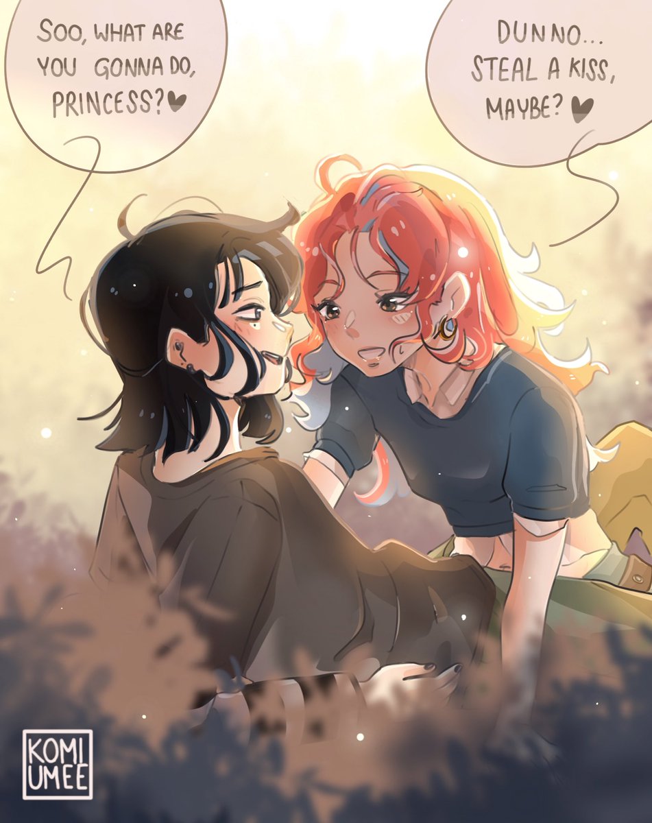 komiumee's tweet photo. Mitsuaya spending a warm afternoon outside 🥹🍂💚
__
It was so hard not to use GREEN for this work lmao I hope you enjoy it!!💚💖💚💖 happy late lesbian day 🎀🥳
__
#気になってる人が男じゃなかった #tgswiiwagaa #mitsuaya #yuri #gl #theguyshewasinterestedinwasntaguyatall https://t.co/OKRsh2pyEy