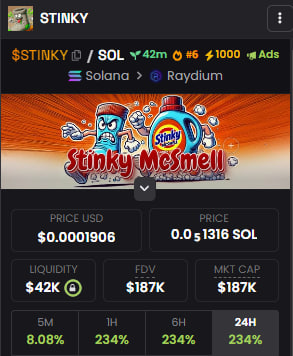 Can you smell that? 500 more boosts! 1000 boosts total! Pretty awesome, right?🥇

🧦 Contract: BwfSJ8Hi4VP9oNFKK5LhqCPAXaZPWb8AHwVE3k9Epump

🧦 Dex: dexscreener.com/solana/BwfSJ8H…