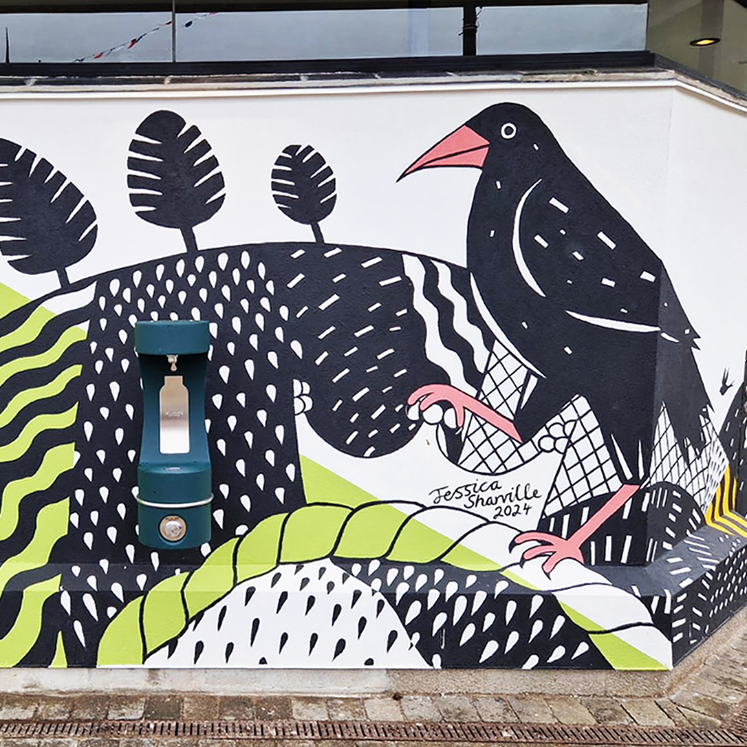 StoLtd's tweet photo. Talented local artist, #jessesharville worked alongside architects #LavigneLonsdale who were tasked with designing the refurbishment for the Green Street toilets in Truro.  This 26m long mural took two weeks to paint using a variety #StoColor Dryonic coloured façade paints. https://t.co/KWWYM7OV7S