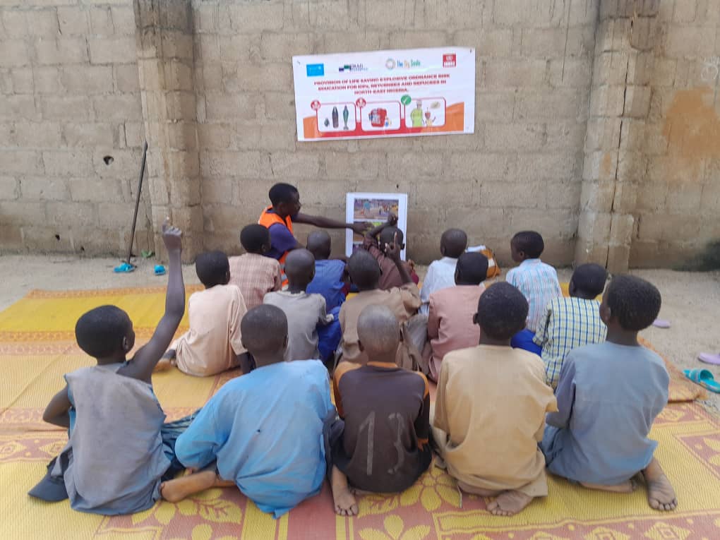 In our tireless efforts to save lives, The Big Smile Foundation, with support from  <a href="/UNMAS/">United Nations Mine Action Service (UNMAS)</a>, <a href="/UNICEF/">UNICEF</a>  and FRAD Foundation as our implementing partner continues to conduct face-to-face Explosive Ordnance Risk Education (EORE) sessions in Gwoza and Bama LGAs, Borno State.