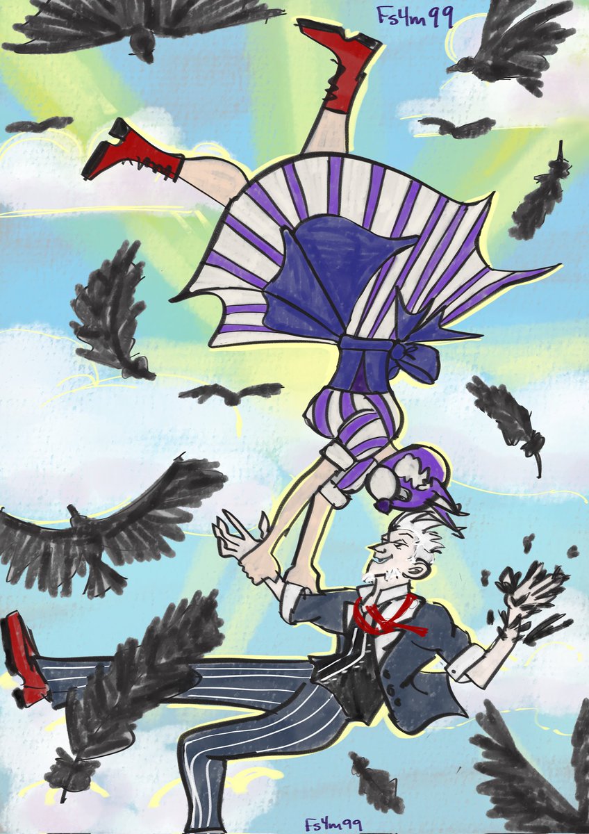 SoxWizardMagic's tweet image. Artober 
Day 9: Raven 
Triss and Fuzzy fall into a new game
Also it's early for once!