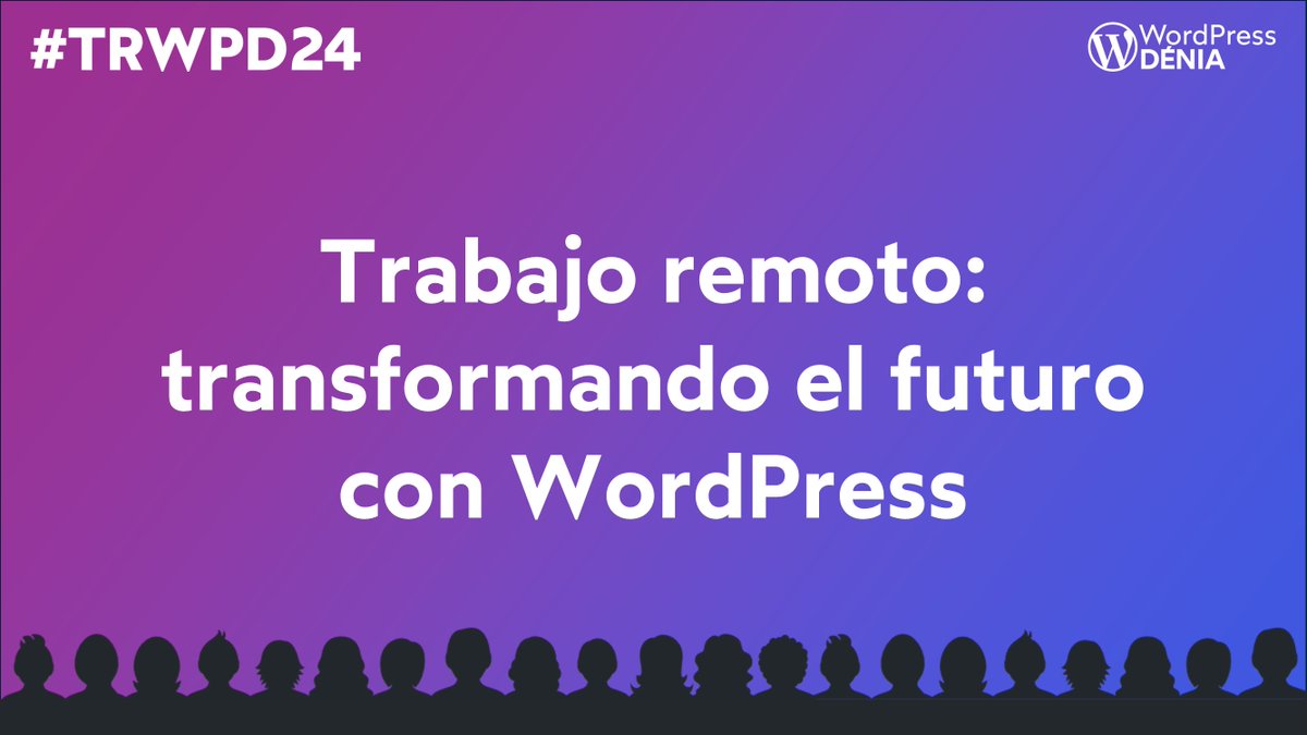 ¿Ya tienes tu entrada? ¿No? ¿Y que esperas? Se están agotando... Y son gratis.
El 19 de Octubre un evento diferente...

#TRWPD24 #WPDenia #teletrabajo #trabajoremoto #WordPress

events.wordpress.org/denia/2024/tra…
