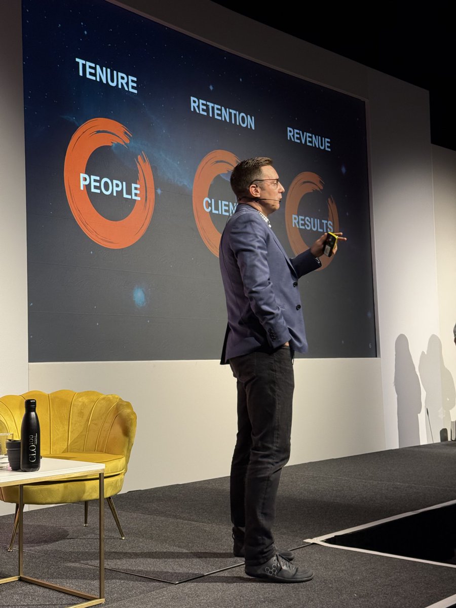 James Smith talks about the importance of tenure, retention and revenue for people clients and results. #WoL24