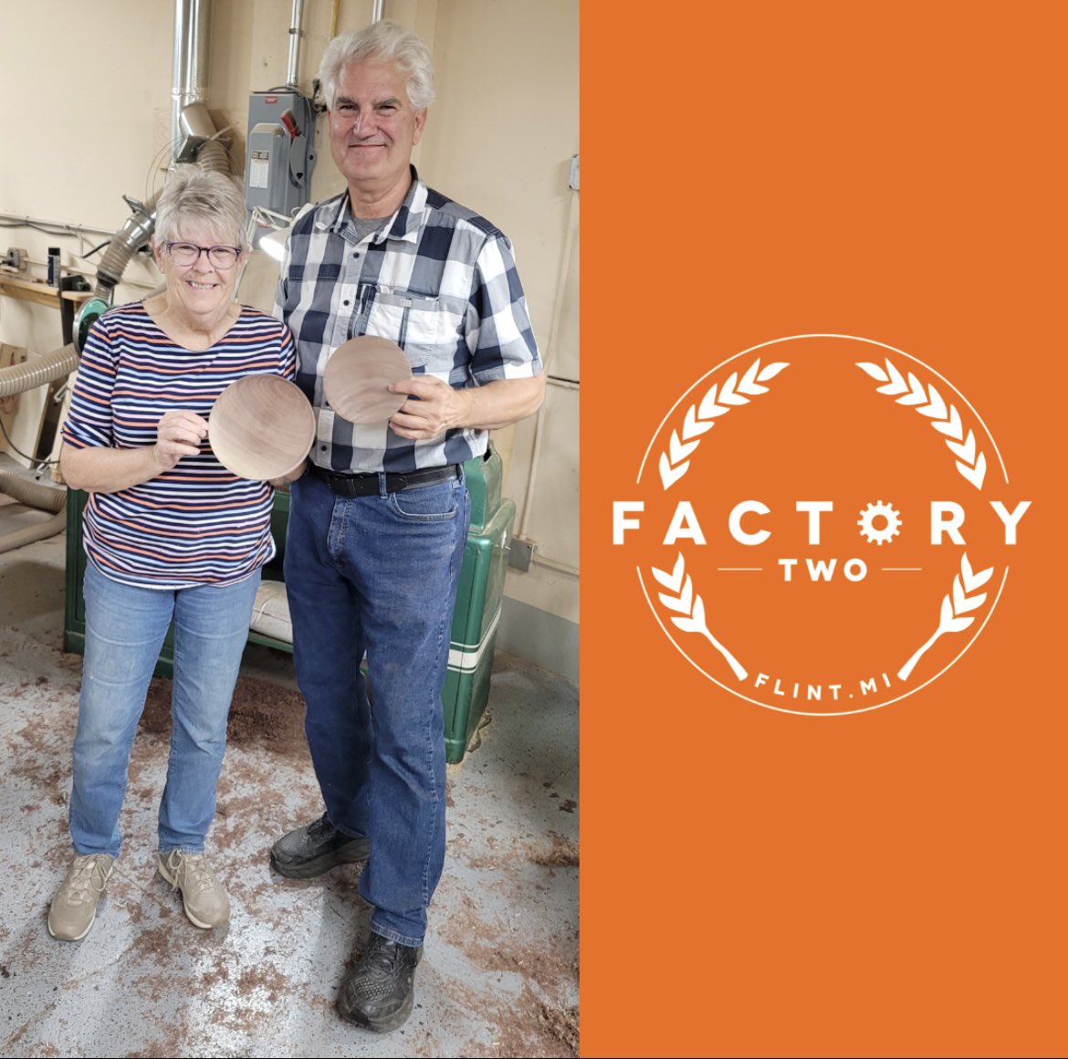 Factory Two (@factorytwo) on Twitter photo Mike and Judy Harriman are usually busy on their beloved East Side, but we’re glad they ventured over to the makerspace. We had so much fun working on the lathe with them! Mike and Judy Harriman are usually busy on their beloved East Side, but we’re glad they ventured over to the makerspace. We had so much fun working on the lathe with them!