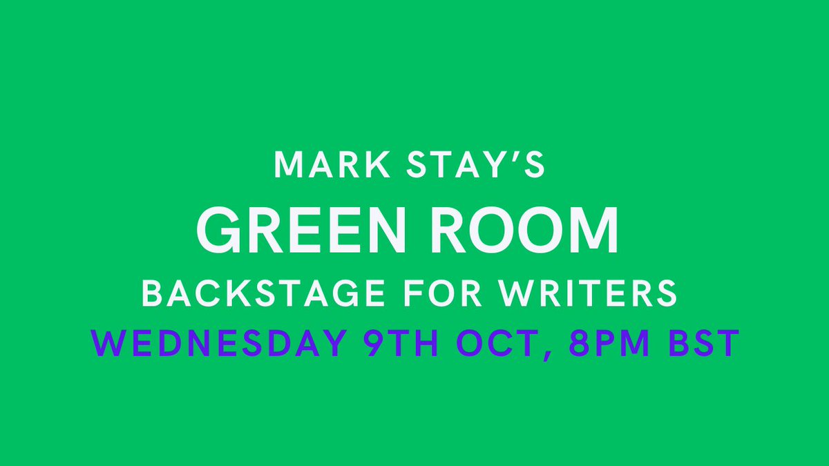 TONIGHT! Writers, join me in the Green Room: a live Zoom chat where we'll be discussing...
How many POVs are too many?
If 3 books is a tipping point for a series' popularity?
Worldbuilding!
And much more!
Pop over to my Ko-Fi page now for more details: ko-fi.com/markstaywriter…