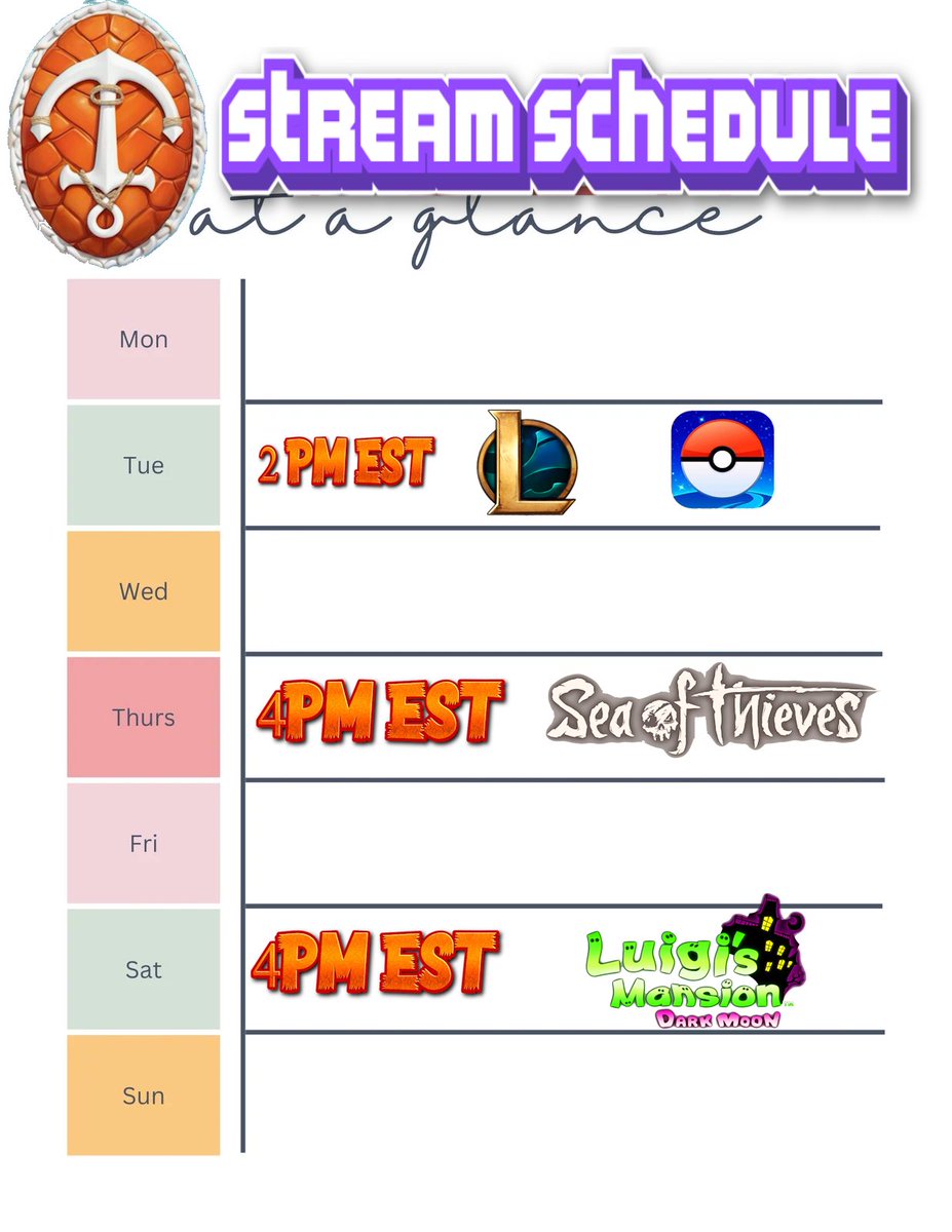 Only two days late 😅 Tuesday was a great time! Thursday and Friday will as well! See you guys there at twitch.tv/magnatitan
#seaofthieves #luigismansion #twitch