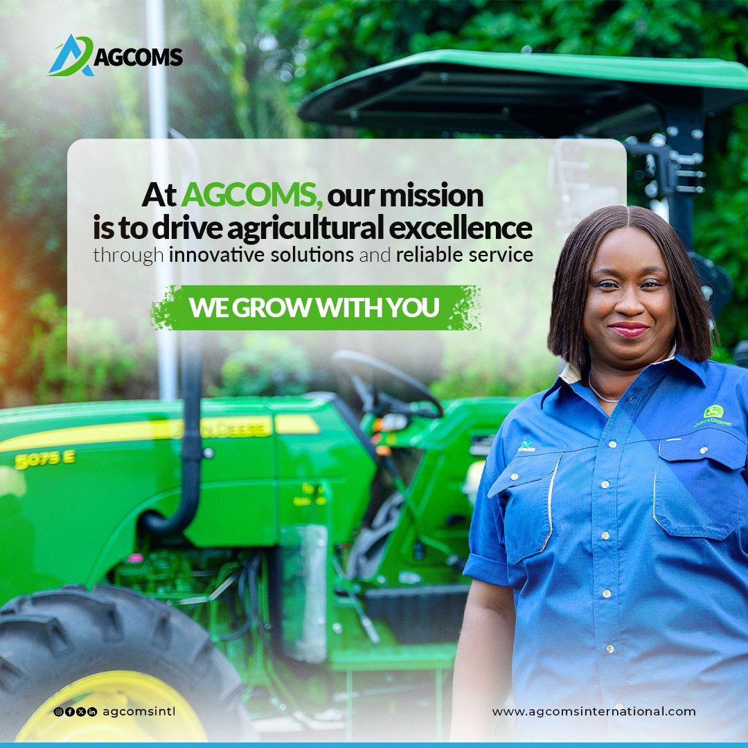 Agcomsintl's tweet photo. At AGCOMS, we're committed to driving agricultural excellence by providing innovative solutions and reliable services.
We supply the tools that empower farmers to thrive.
#AGCOMS #AgriculturalExcellence #InnovativeSolutions https://t.co/45wjRWPsOl