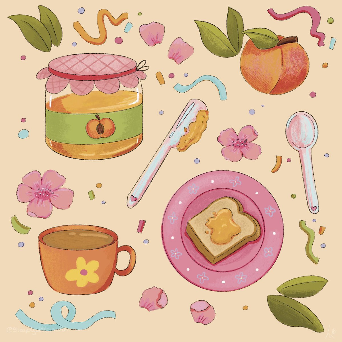 Day 9 of #peachtober24 is Apricot! 🧡