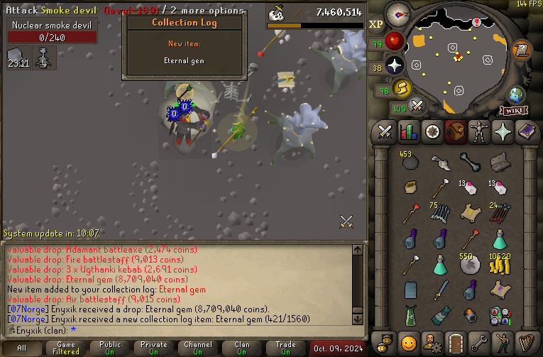 enyxikOSRS's tweet photo. Eternal Gem on the Ironman! 💎 Let's go! #Ironman #OSRS #Slayer #EternalGem https://t.co/fD9Jojlk6N