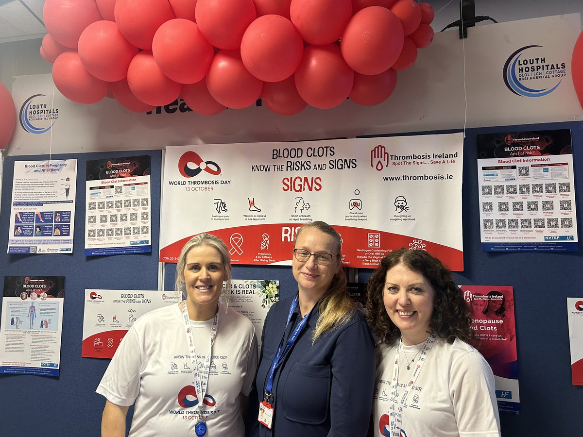 PharmacyOLOL (@pharmacyolol) on Twitter photo Louth Hospitals are leading the way & hosting our World Thrombosis Day education event today. Preventative management of thrombosis saves lives. Pop to health promotion in OLOL Drogheda today to learn more. <a href="/RCSI_Irl/">RCSI</a> <a href="/HospitalLouth/">Louth County Hospital</a> <a href="/HsehealthW/">HSE Health & Wellbeing</a> @NationalQPS <a href="/NursingOlol/">OLOLNursing</a> #wtd24 Louth Hospitals are leading the way & hosting our World Thrombosis Day education event today. Preventative management of thrombosis saves lives. Pop to health promotion in OLOL Drogheda today to learn more. <a href="/RCSI_Irl/">RCSI</a> <a href="/HospitalLouth/">Louth County Hospital</a> <a href="/HsehealthW/">HSE Health & Wellbeing</a> @NationalQPS <a href="/NursingOlol/">OLOLNursing</a> #wtd24