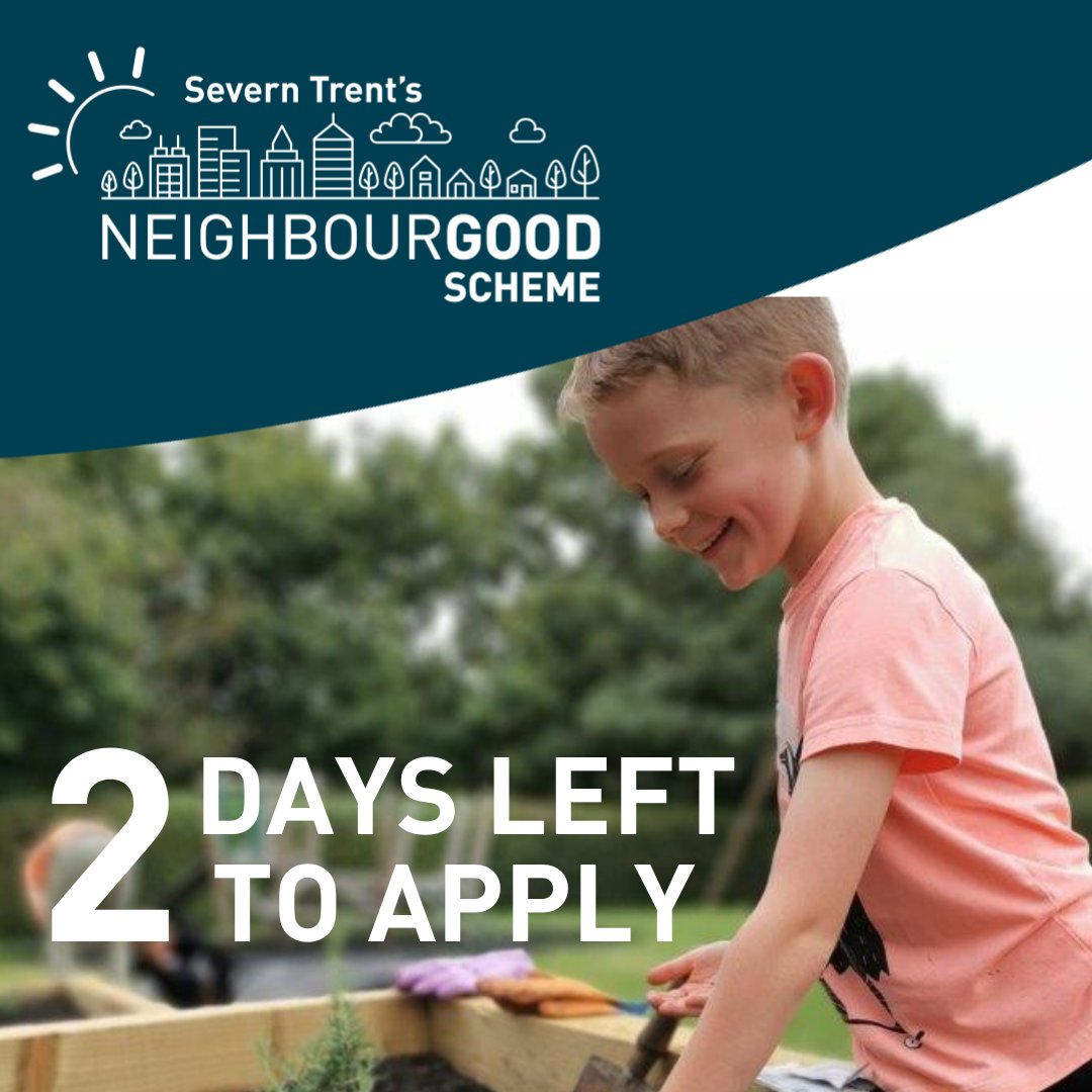 Last chance to apply for our NeighbourGOOD Scheme. 

If you're a local group, charity, or community leader with a project that makes a difference, submit your application before it’s too late.
We’re ready to help bring your vision to life. 

Apply here: ms.spr.ly/6017mqtaT