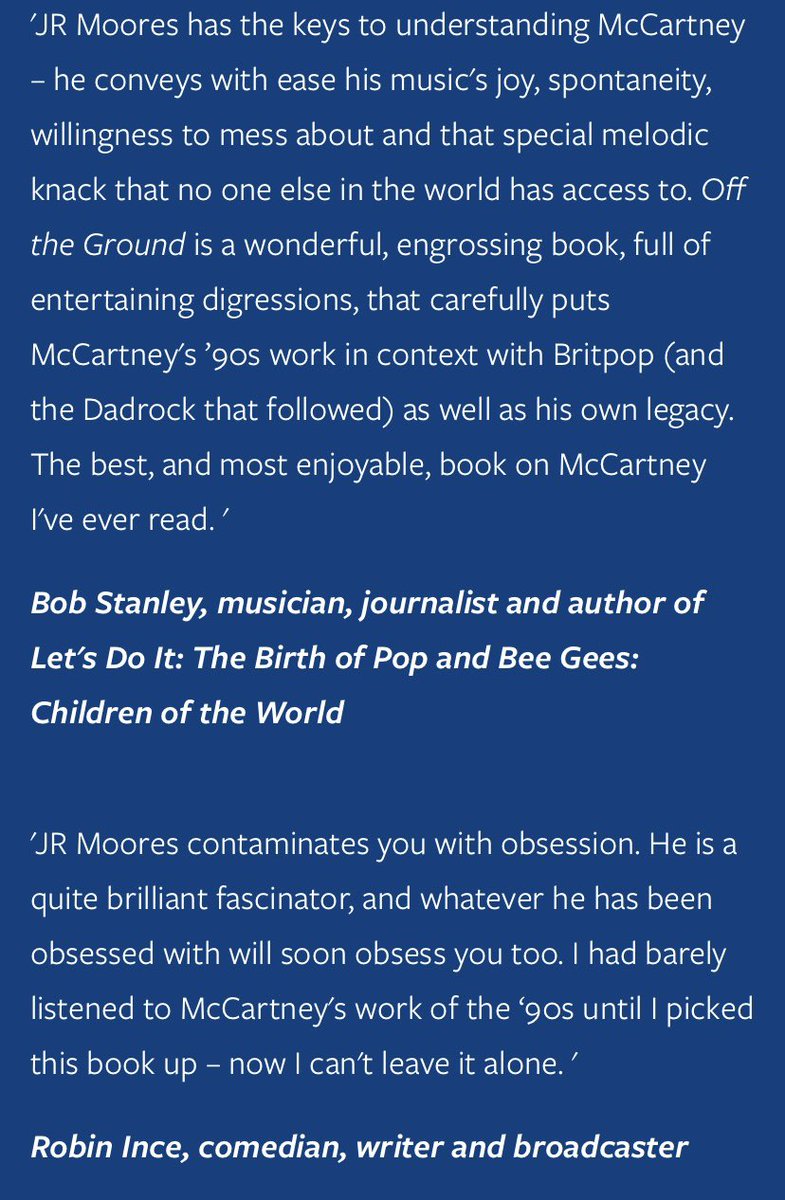 spinal_bap's tweet photo. I was equally moved by the generous words of Bob Stanley (“entertaining digressions”, indeed) and Robin Ince. (The latter of those good eggs has fled this diminishing site but can be found on similar platforms.) #OffTheGround #PaulMcCartney #Beatlesbooks ❤️ 🥚 https://t.co/PZBNbIuv5O