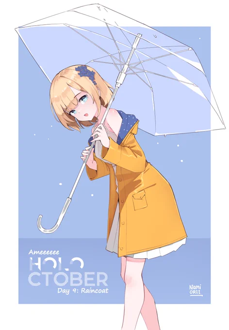 『 31 Days of Amelia Watson 』  Day9 - Raincoat#AmeliaRT #holoctober 
