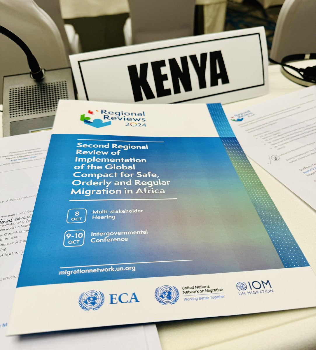 roselinenjogu's tweet photo. Kenya has 5 priority areas for the Global Compact for Safe, Orderly and Regular Migration (GCM):
1. Fact-based & data driven migration policies
2. Addressing drivers of migration
3. Managing irregular migration & transnational crimes
4. Facilitating regular migration and decent work
5. Social inclusion and integration