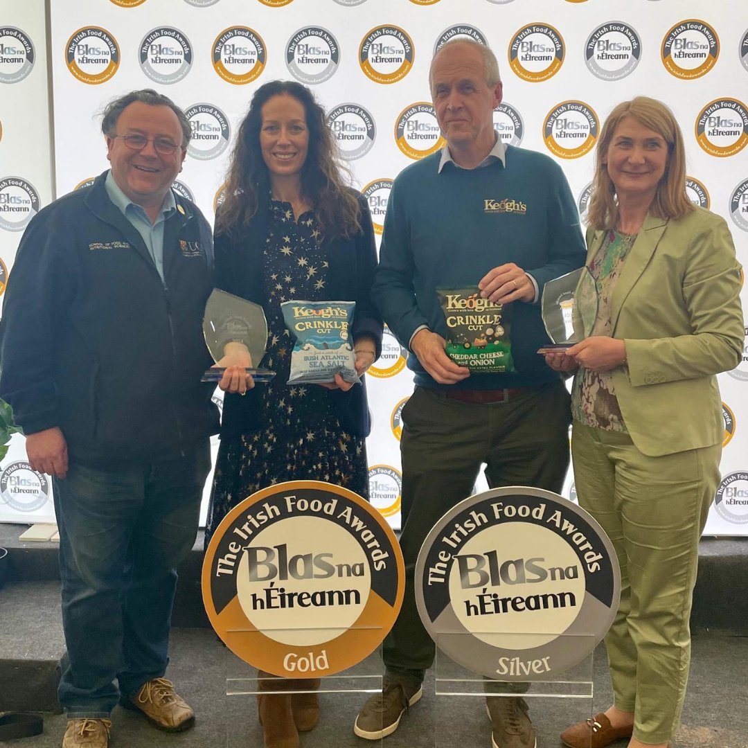 We are thrilled to announce that Keogh’s Crisps won 2 awards at the <a href="/BlasNahEireann/">Blas na hÉireann</a>  in Dingle last Friday.🥳

We were awarded Gold 🥇for our Crinkle Cut Irish Atlantic Sea Salt and Silver🥈 for our Crinkle Cut Cheddar Cheese &amp; Onion. 

#blas2024 #ifyoukeoghyouknow