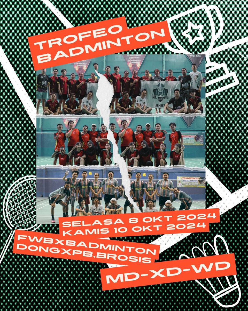 Jbrfunbadminton's tweet photo. Match Day #2 trofeo badminton

Kamis 10 okt 2024

FWB-Badminton Dong-Brosis https://t.co/TRXWcJyxcz