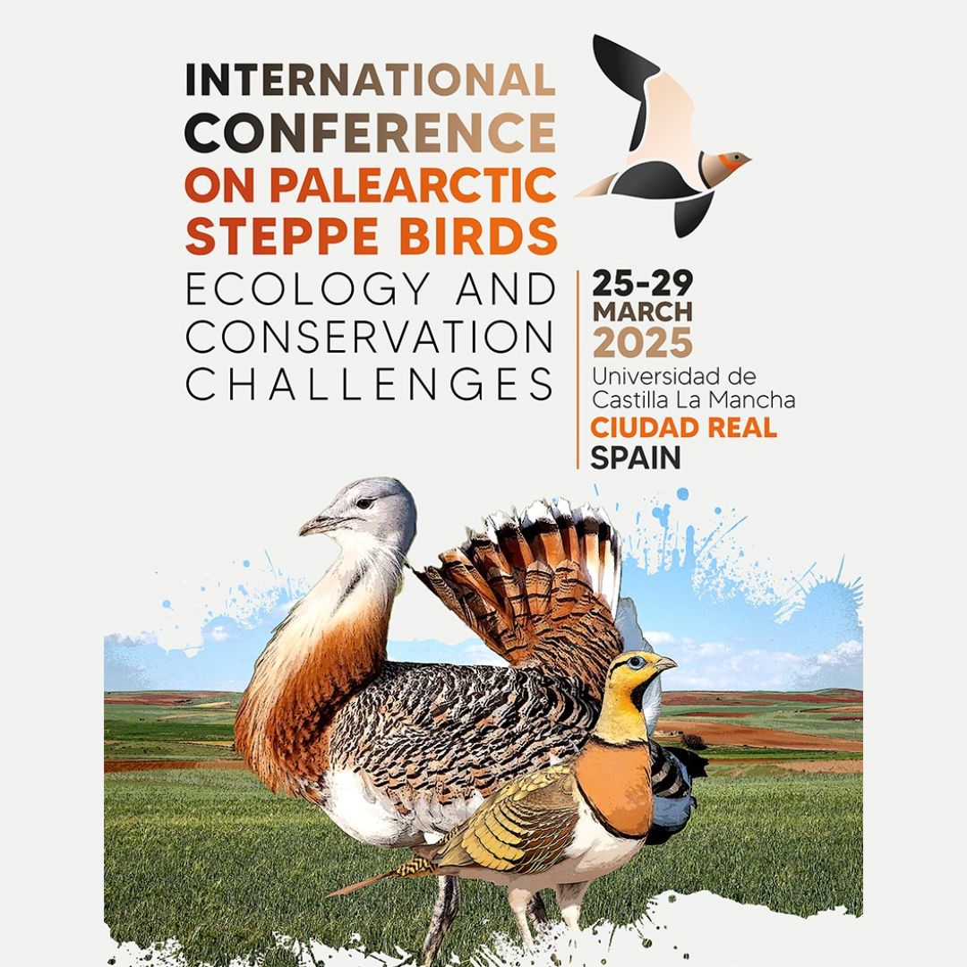 Calling all bird lovers! 🌾Join us in Ciudad Real, Spain, for the International Conference on Palearctic Steppe Birds (March 25-29, 2025)!

🔭 Explore the latest research on steppe bird conservation and ecology.

ℹ️steppebirds.com

#steppebirds2025 #ornithology