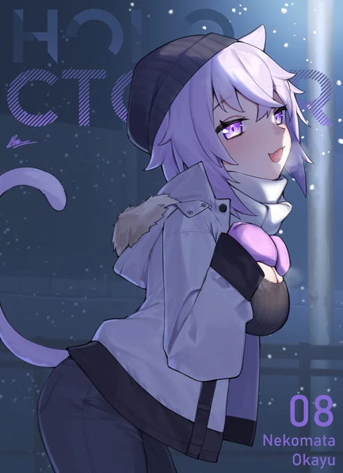 8. cat in the snow#HOLOctober #絵かゆ 