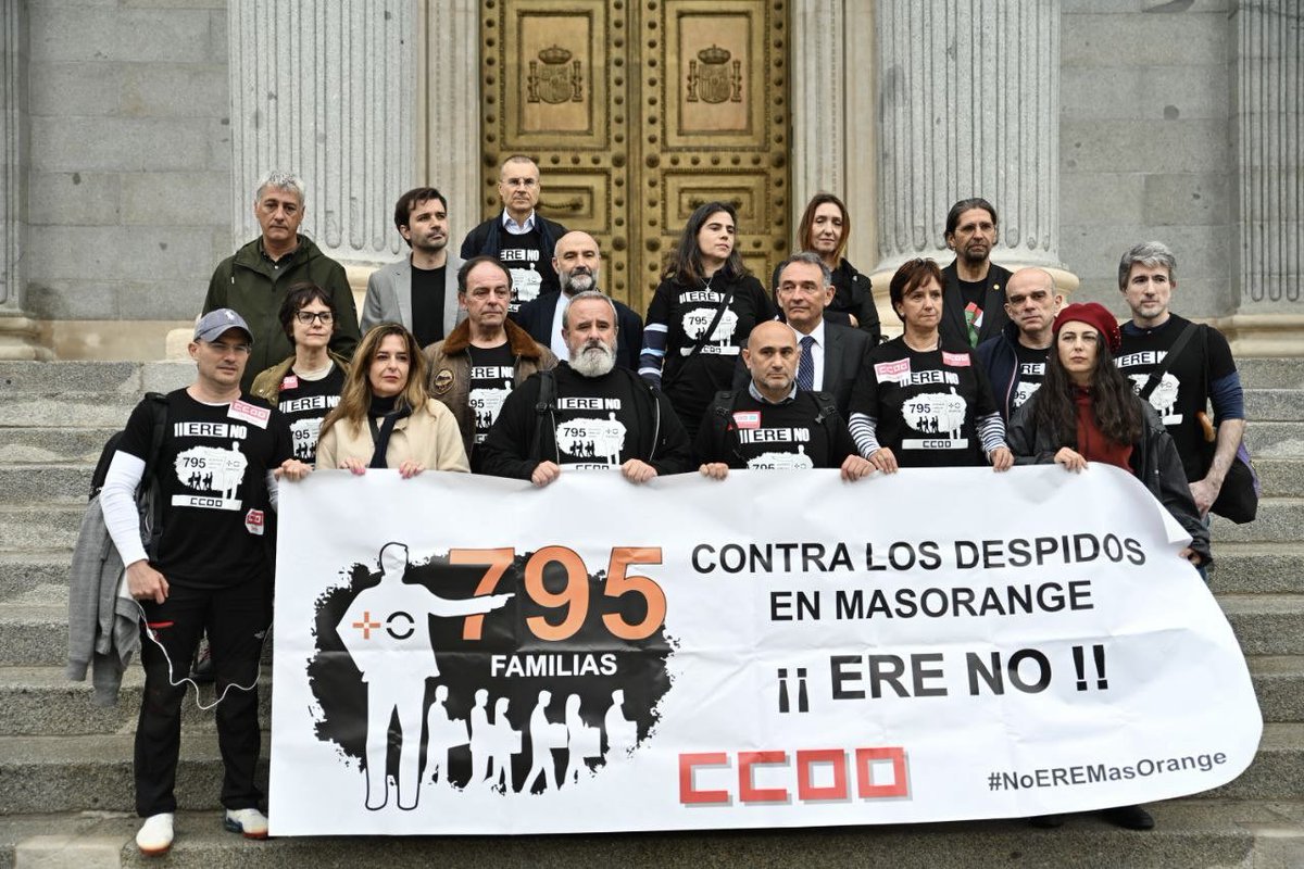 Reiterando nuestro apoyo a los y las trabajadoras de MásOrange y Euskaltel ante el ERE injustificado que amenaza el puesto de trabajo de 795 personas. Zuekin gaude!