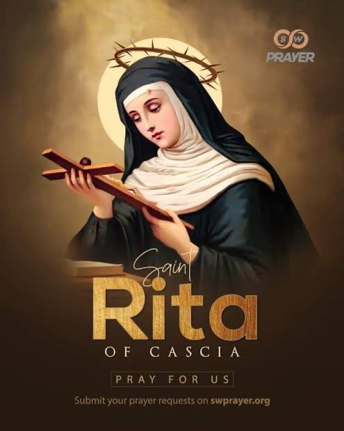 Kuanzia kesho tarehe 10/10 mpaka tarehe 21/10 kila siku saa 12 asubuhi tutakuwa na space tukisali pamoja NOVENA YA MTAKATIFU RITA WA KASHIA kama upo tayari kushiriki pamoja andaa maombi yako maalumu kwa siku hizo kumi na mbili tusali na kufunga pamoja 🙏❤️🙏.