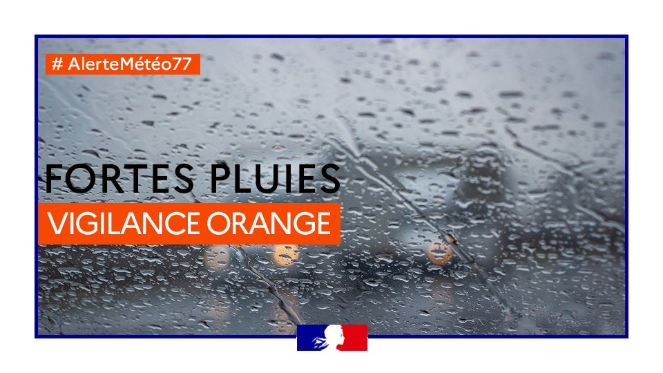 #ALERTEMETEO #PluieInondations  | 📷 Match de foot, balade en forêt, course à pied, canoë... Les  activités et manifestations en extérieur sont interdites en  Seine-et-Marne du mercredi 9/10 à 12h jusqu'à ce vendredi 11/10 à 12h. Lire : urls.fr/QvNFAf