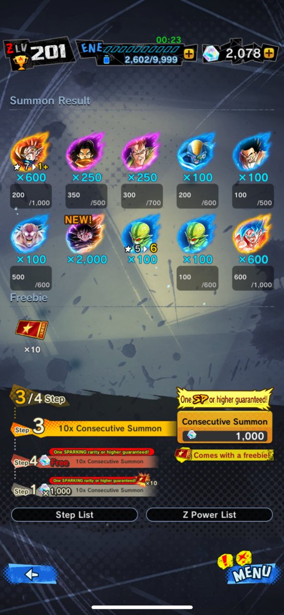 xRyspenc's tweet photo. I think I’ve used all my luck today

#dbzlegends #summon #DragonBallZ https://t.co/hdvtOvLzP1