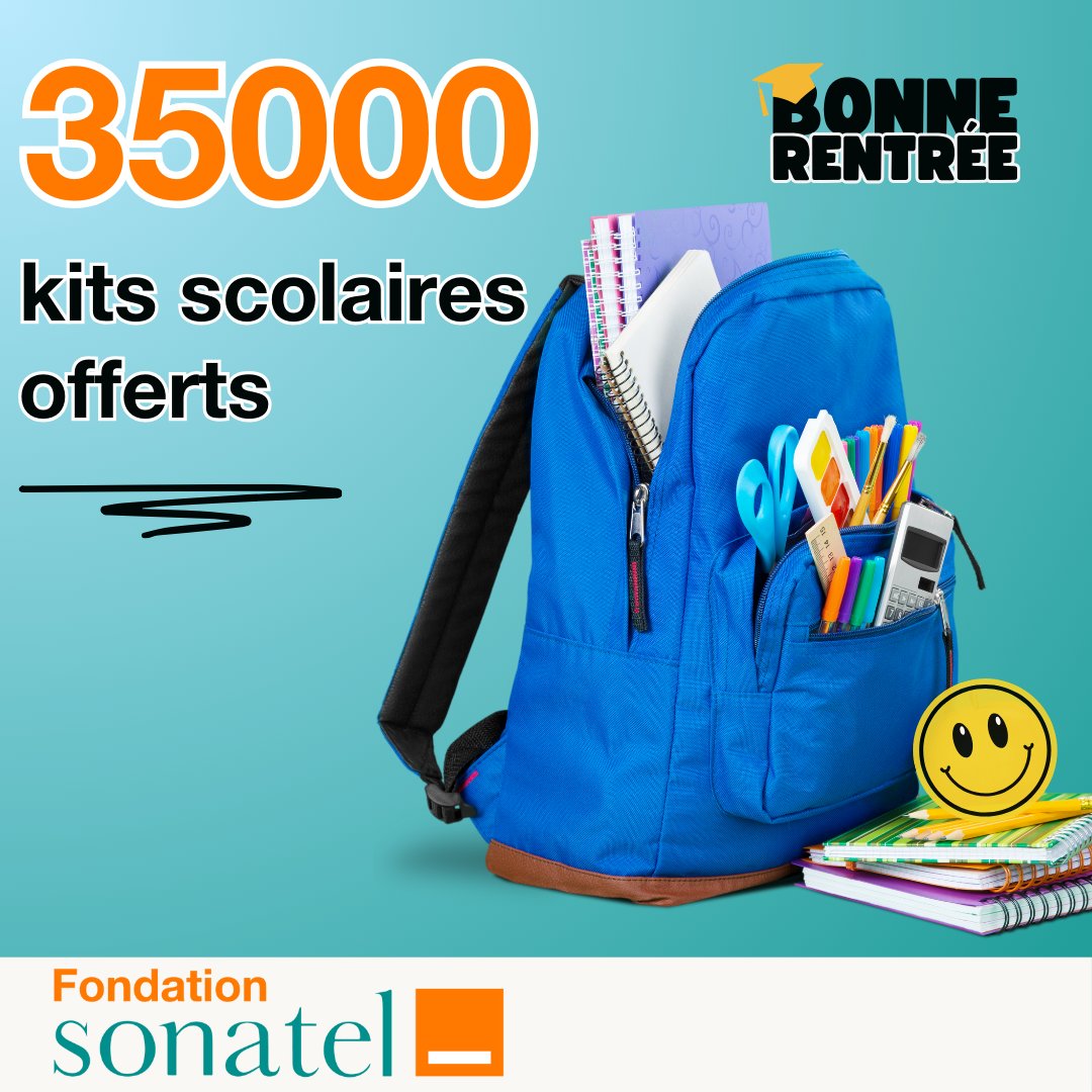FSonatel's tweet photo. Nous restons engagés pour l’éducation et l’égalité des chances en offrant aux élèves défavorisés et orphelins plus de 35 000 kits scolaires, leur permettant ainsi de poursuivre leur scolarité dans de meilleures conditions.
#AmalNjariñAskanWi #EducationPourTous #SoutienAuxEnfants https://t.co/9HPH6GXs4U