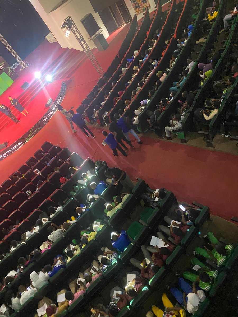 The stage is set, and our hosts <a href="/danpowertouch/">danpowertouch</a> &amp; @olubebubeemeka  have kicked off Day 1 of #TSO24

Are you in the audience?
Say Hi 👋 

#Distruptiveinnovation 
#Ageofdistruption
