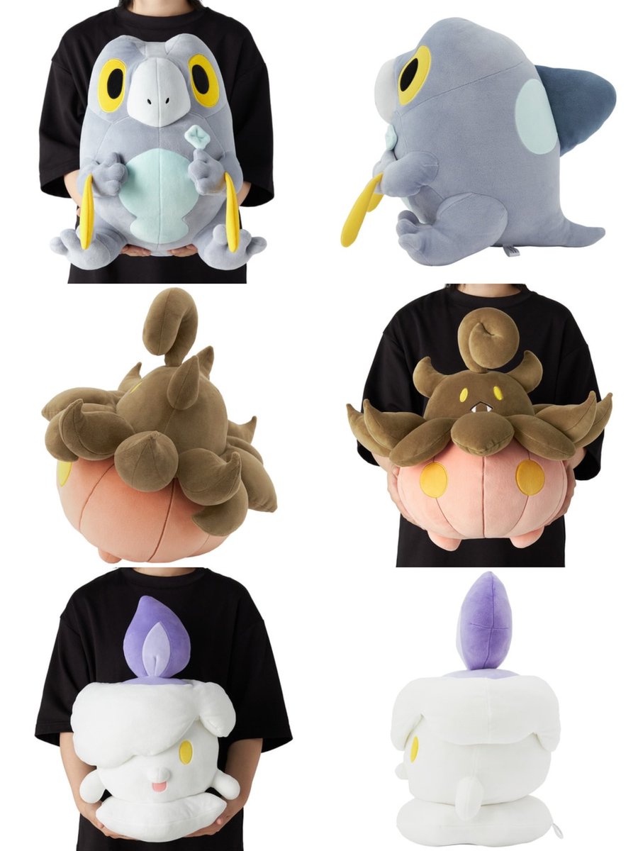 SUPER HUGGABLE ‼️

The new Motchiritchi Pokémon plushies are available for orders, featuring Frigibax, Pumpkaboo and Litwick - just message us if you want these pumpkins!