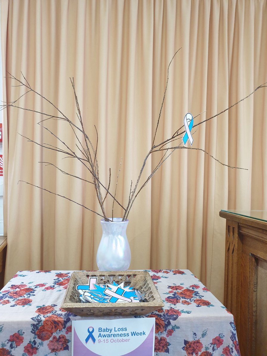 chaplainsnuh's tweet photo. Our dedicated prayer trees in City &amp; QMC Chapels are here throughout Baby Loss Awareness Week (9-15 Oct) for people to write prayers/memories/names for our little ones gone too soon.
Chapels are open for all 24/7 as a space of peace; 
Chaplains are here to support everyone. https://t.co/JnuEq3rb2t