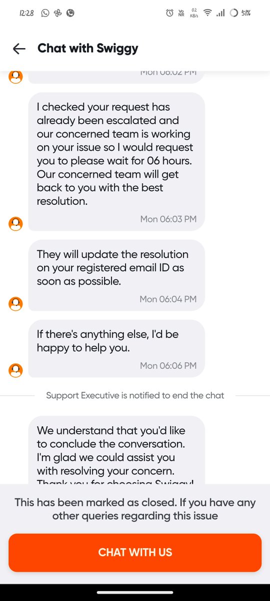 sarnab173's tweet photo. @SwiggyInstamart Absolutely unacceptable service! Bought a defective smart watch from Instamart, and no refund or response after days of follow-ups! Don’t buy electronics from Swiggy Instamart. If you can’t handle support, stop selling them!
@jagograhakjago 
@harshamjty  Majety https://t.co/vfO4SW0RZf