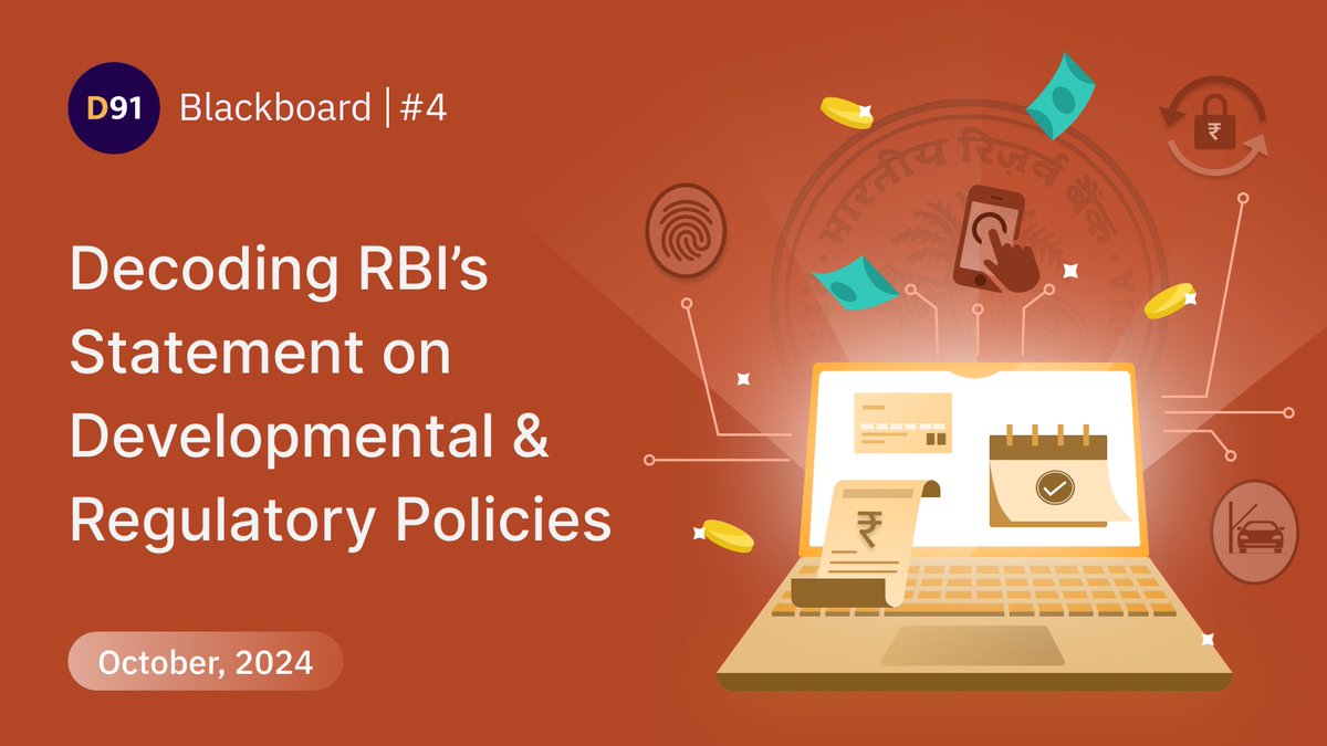 d91labs's tweet image. The RBI has just released its Statement on Developmental and Regulatory Policies! These updates bring changes to lending practices, UPI limits, payment security, and more. Let’s break down what each update means for the financial ecosystem. 🧵👇 #RBI #Fintech #DigitalPayments