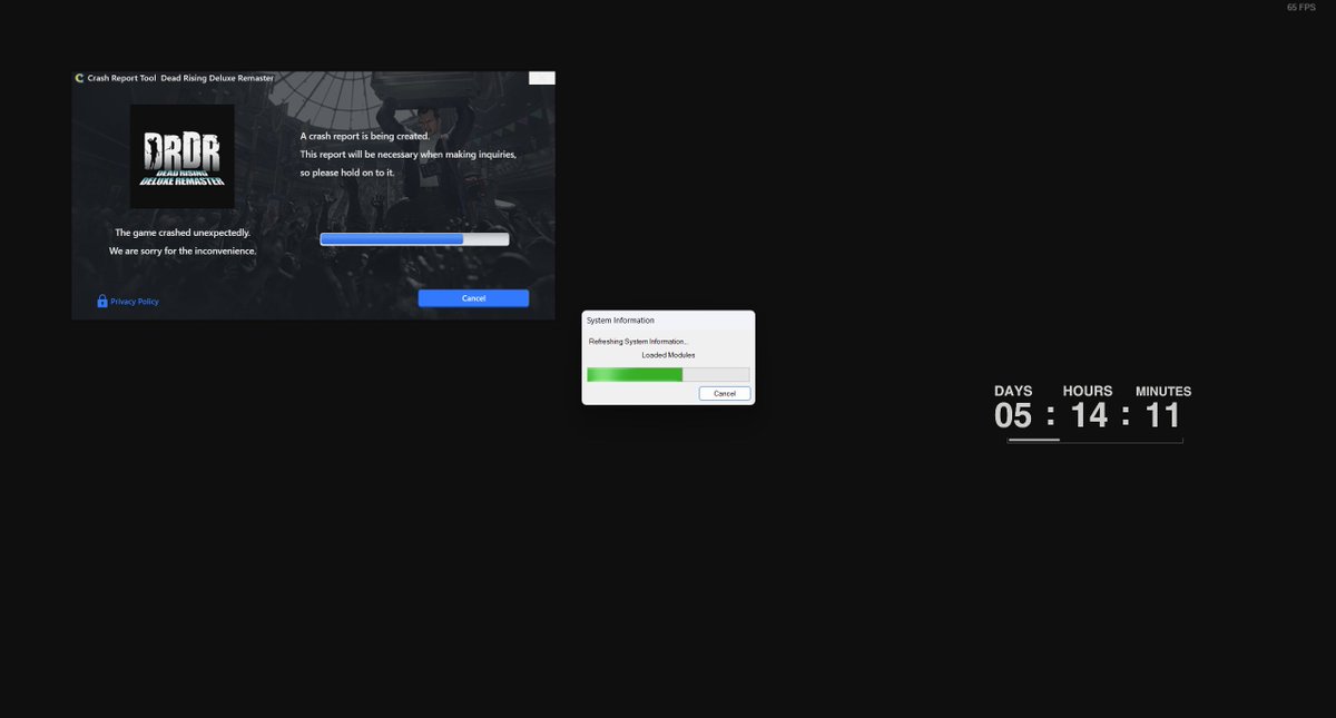 PokemonProfAdam's tweet image. Come on Capcom, fix your game. How are you supposed to get the 5/7 Day Survivor achievements if the game keeps crashing?

@CapcomEurope @CapcomUSA_ 
#capcom #deadrising #deadrisingduluxremaster
