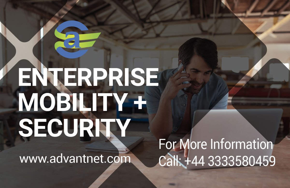 advantnet's tweet photo. Enterprise Mobility + Security from Advant Consultancy

Secure your business with the ultimate mobile management suite. Reduce risk, integrate with Office 365, support GDPR compliance, save on hardware, and protect data on mobile devices.

#AdvantConsultancy #Security #EM+S https://t.co/pzpKRDilIc