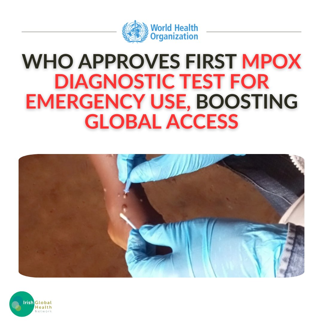 GlobalHealth.ie and ESTHER.ie (@ifglobalhealth) on Twitter photo The approval will improve access to accurate and timely testing, particularly in resource-limited settings, enabling faster responses to outbreaks and better protection for vulnerable communities. 🦠
Read more bit.ly/3Yhtwpt
<a href="/WHO/">World Health Organization (WHO)</a>
#GlobalHealth #Mpox #AccessToMedicines The approval will improve access to accurate and timely testing, particularly in resource-limited settings, enabling faster responses to outbreaks and better protection for vulnerable communities. 🦠
Read more bit.ly/3Yhtwpt
<a href="/WHO/">World Health Organization (WHO)</a>
#GlobalHealth #Mpox #AccessToMedicines