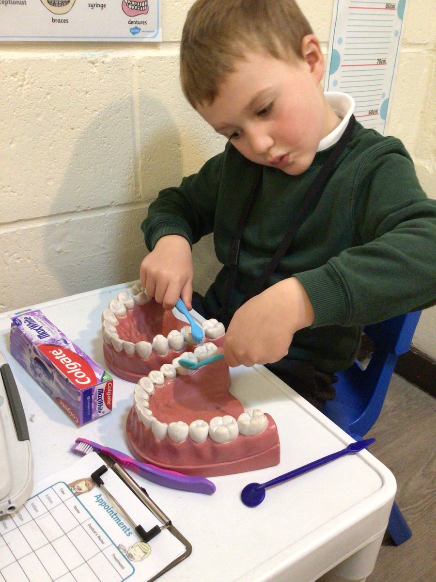 DaneRoydUFS's tweet photo. This week's 'people who help us' are Dentists! The children have looked closely at why oral hygiene is so important and what they can do to look after their teeth. @DaneRoydSchool #DaneRoydScience #DaneRoydFirstAid https://t.co/GLdD8Ufdx9