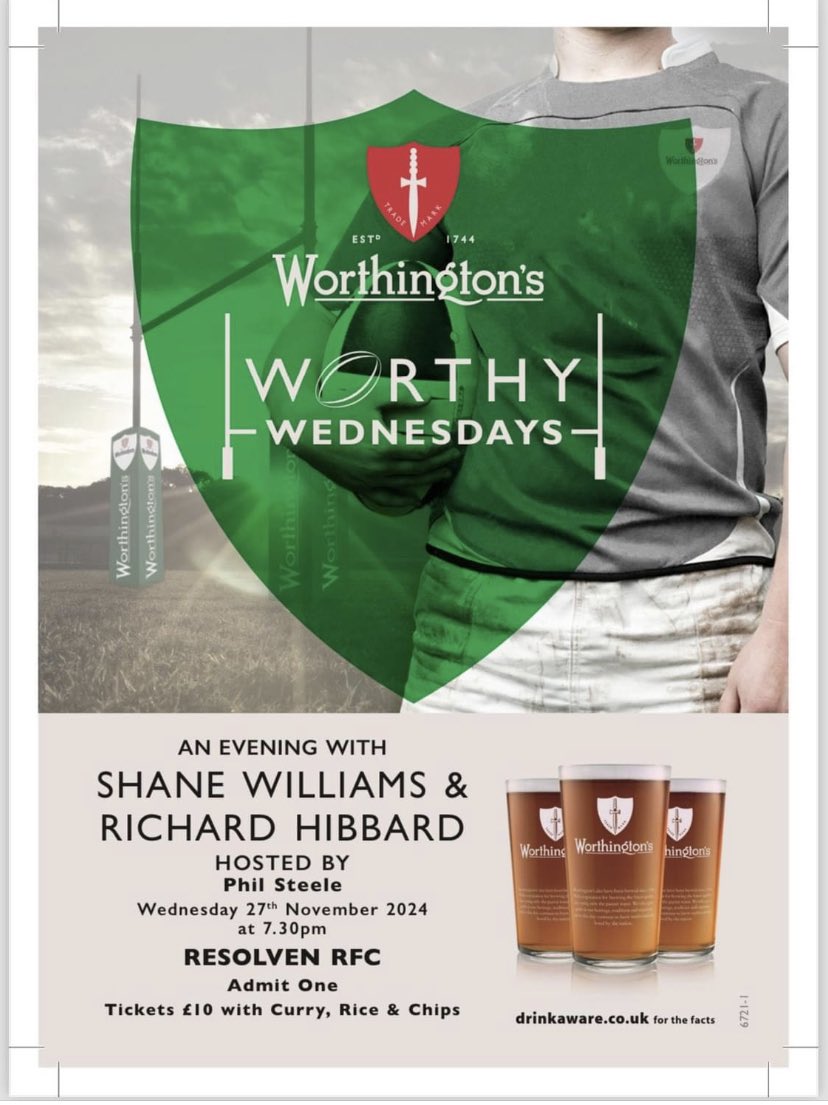 Tickets available at club.