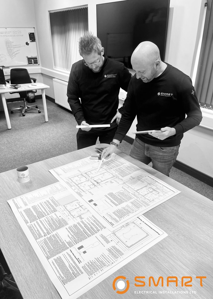 Plans and preparation for any new project are never taken lightly. An exciting new project is set for Monday morning. #projectmanagement #preparation #excitingtimes #carehome #construction #smartelectricalinstallation #extension #property #granddesigns