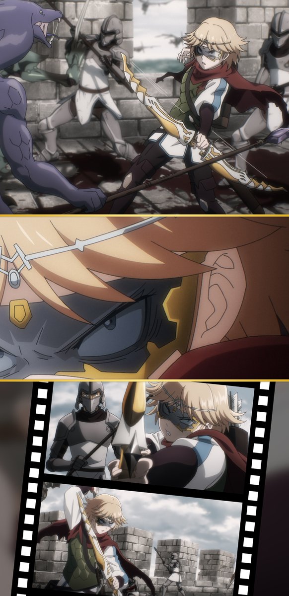 over_lord_anime's tweet photo. ━━━━━━━━━━━━━━━━━
『劇場版「オーバーロード」聖王国編』
　　　 　大ヒット上映中
━━━━━━━━━━━━━━━━━

＞ネイア・バラハ　CV #青山吉能 
聖騎士団の従者。母親のような聖騎士に憧れているが、剣の才能に乏しくレメディオスからぞんざいな扱いを受けている。一方で、父親からは弓使いとしての優れた才能を受け継ぎ、解放軍では斥候役を任されている。同じく父譲りの目つきの悪さがコンプレックス。

#overlord_anime #オーバーロード #オバロ